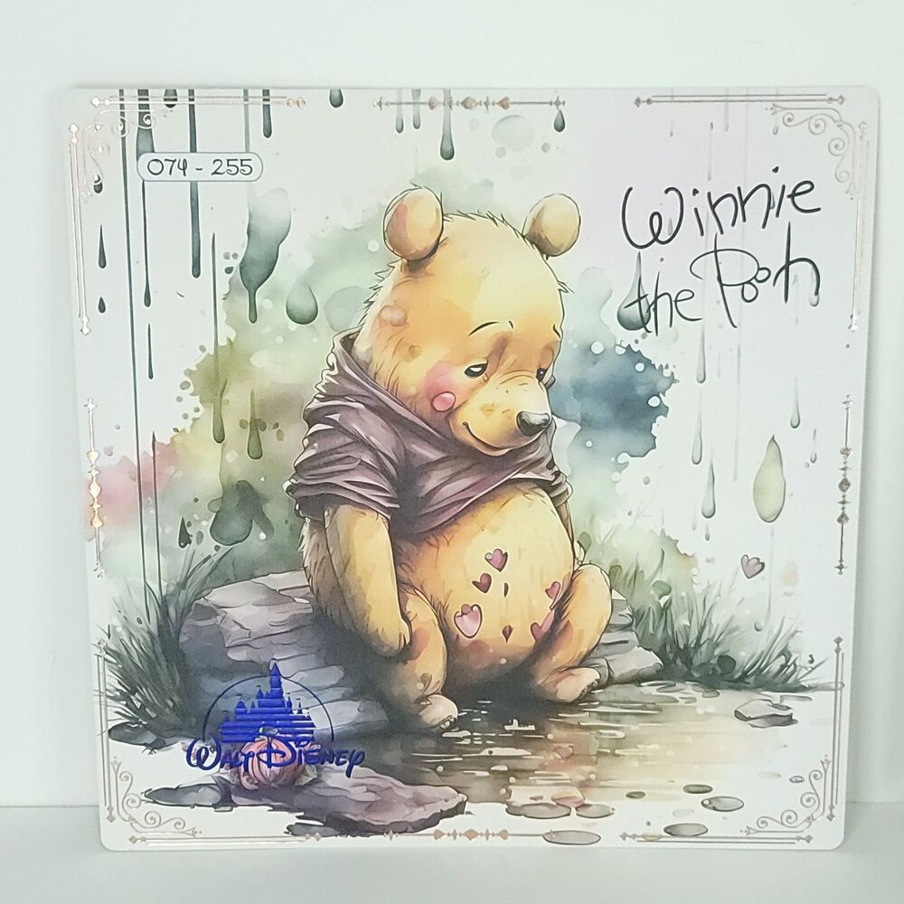 Winnie The Pooh Rain Disney 100 Limited Art Edition Card Print Big One 74/255